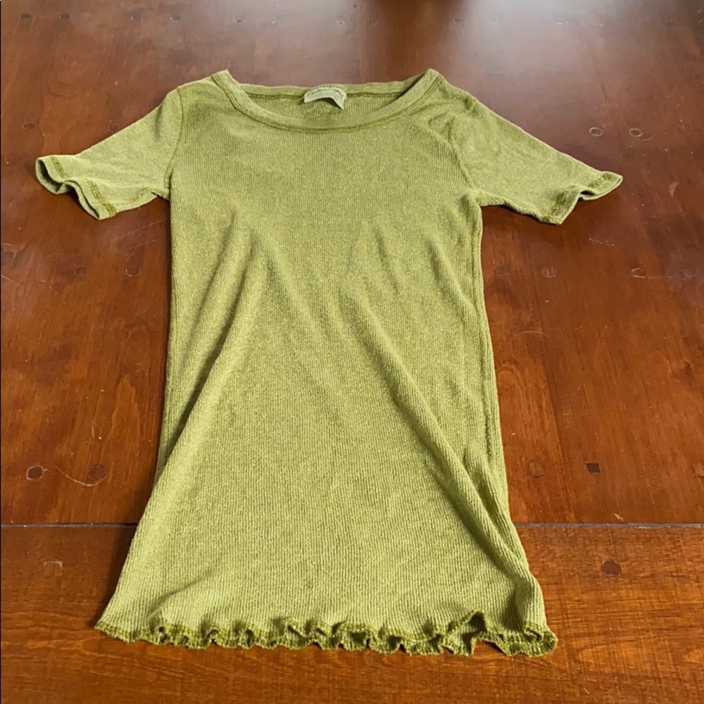 Michael Stars The original green 3/4 sleeve top